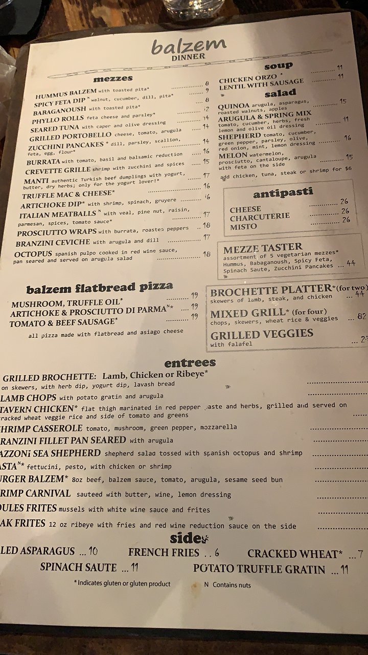 Balzem Menu, Reviews and Photos - 202 Mott St, New York City, NY 10012 ...